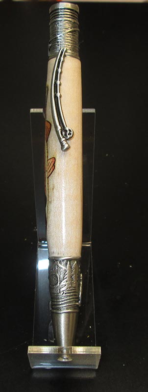 Fly Fisherman / Trout Laser Inlay - SOLD